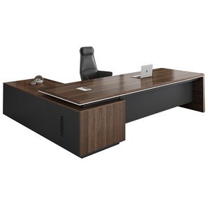 
Boss table and chair combination new Chinese style office furniture large desk simple modern office single manager desk