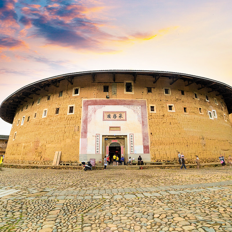 福建旅游【永定高北+土楼王】厦门土楼一日游承启楼世泽楼五云楼
