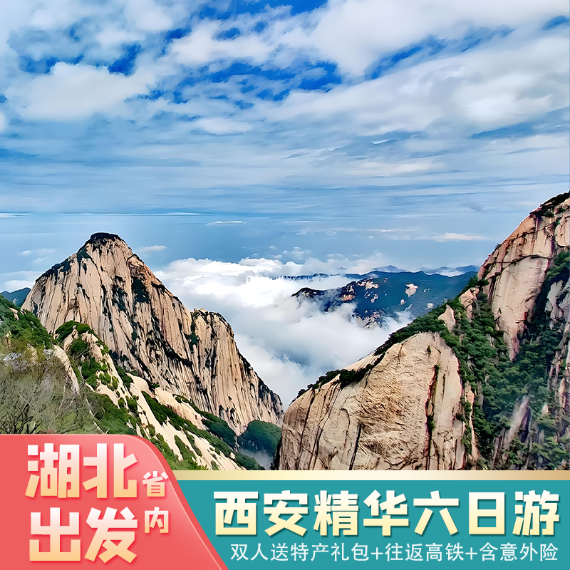 【限时送演出】湖北省到西安旅游兵马俑华山壶口延安不夜城六日游 - 定制游预订