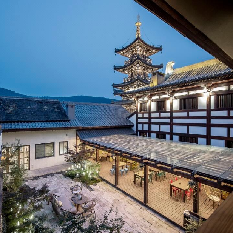 无锡拈花湾拈花客栈/禅意村舍度假套餐2天1晚含双人门票双人早餐