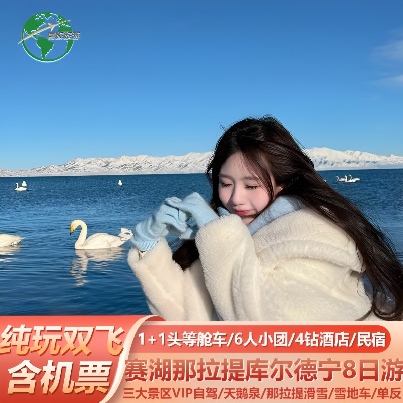 【全国出发】新疆旅游赛里木湖库尔德宁4钻酒店6人团1+1车纯玩8天 - 定制游预订