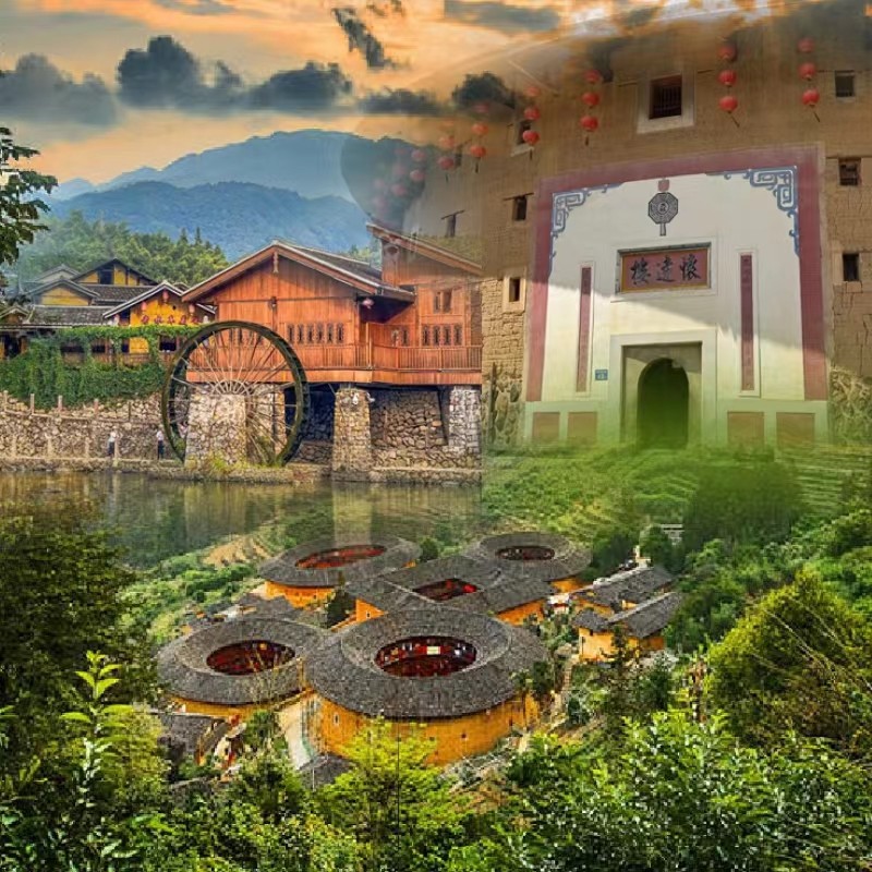 福建南靖云水谣古镇+田螺坑土楼群双景区精品甄选一日游含登楼 - 定制游预订
