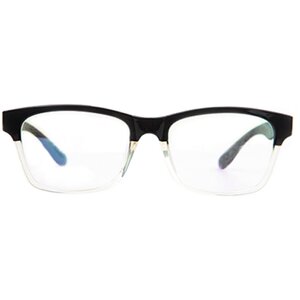 Myopia glasses Men's big face TR90 ultra -light mirror frame men's trend big frame and half -frame transparent Wang Yuelun same model