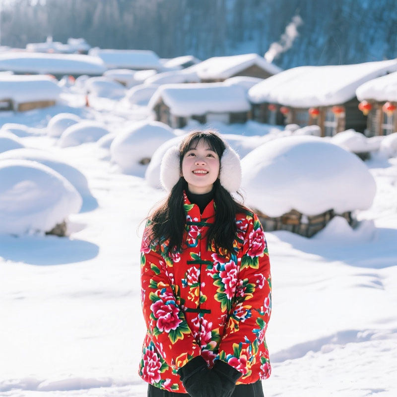 含机票+2人独立专车哈尔滨亚布力雪乡雪谷5天4晚亲子情侣含滑雪 - 定制游预订
