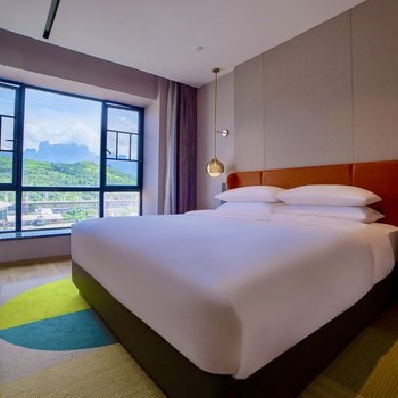 D2天1晚张家界天门山希尔顿惠庭酒店自由行+土家风情园门票单人酒景套餐