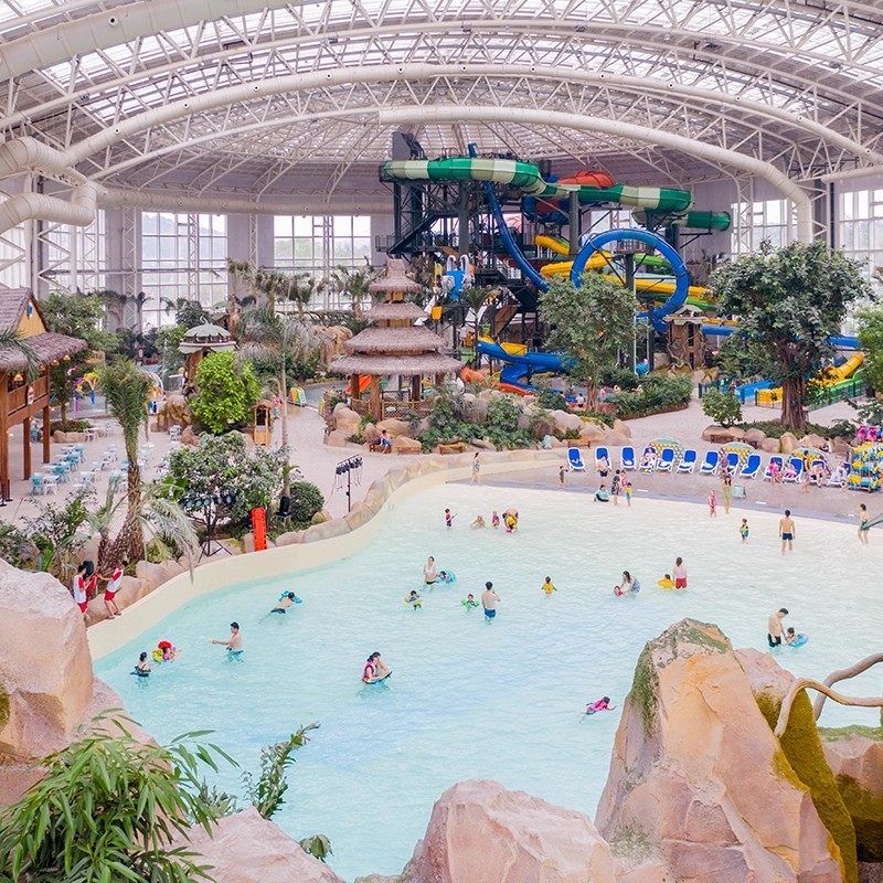 莫干山开元森泊度假酒店2晚+早餐+水乐园/幻想岛任选门票+亲子旅拍