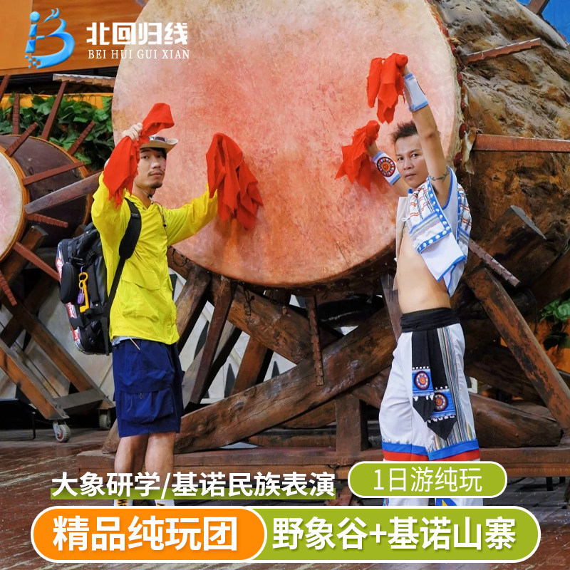 西双版纳野象谷+基诺山寨景区纯玩一日游|赠送基诺小吃 - 定制游预订