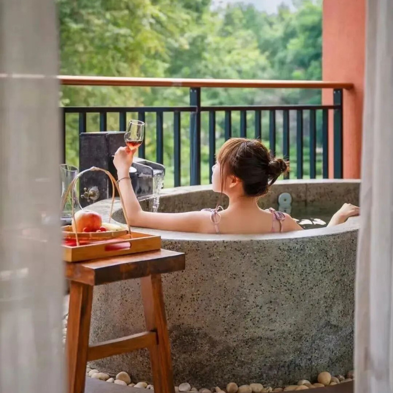 【山水田园】赤壁春泉庄酒店温泉/可选私汤/亲子度假首选/小众旅行地