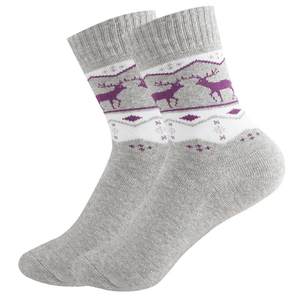 浪莎袜子女秋冬加厚保暖中筒袜纯棉冬季加绒毛巾长袜春秋毛圈女袜