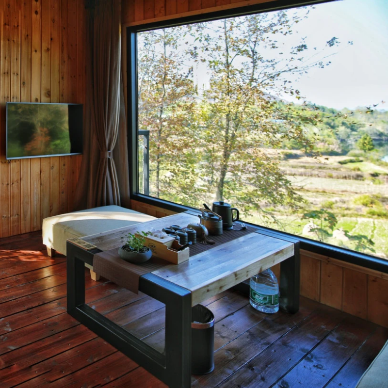 崇阳小自然野奢度假村田园风光森林烧烤露营私汤温泉泡池