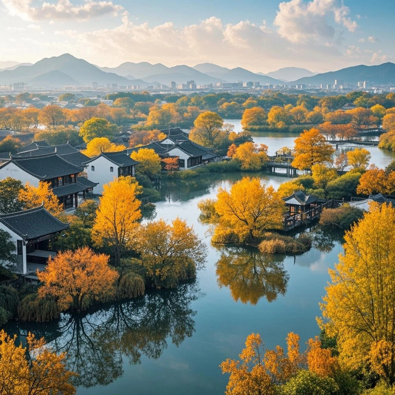 【周末游】杭州西湖假日4天3晚+西湖游船三潭印月登岛+专车接机河坊街小河直街南宋御街