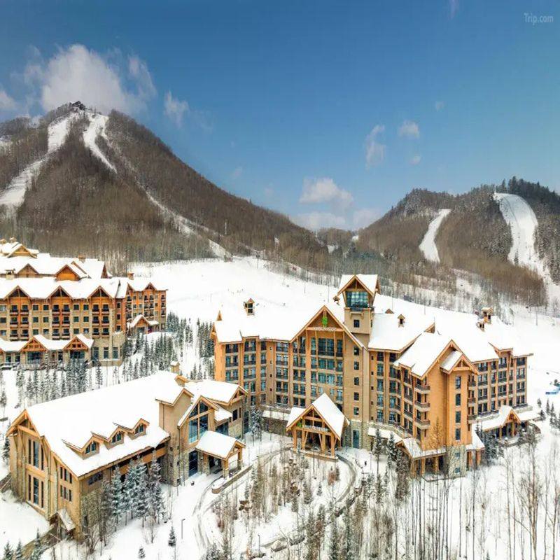 长白山万达锦华度假酒店1晚+早餐+hua雪+水乐园+温泉+雪乐园+长白山机场穿梭巴