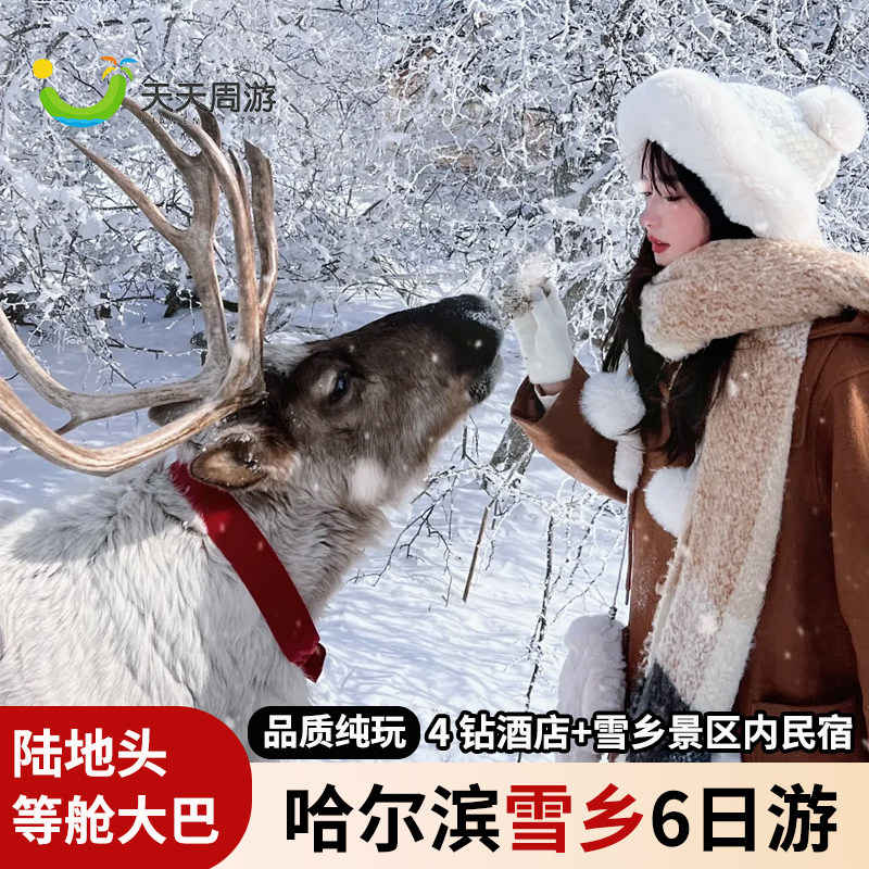深圳到哈尔冰雪乡跟团6日游品质纯玩2+1陆地头等舱亚布力雪乡中央 - 定制游预订