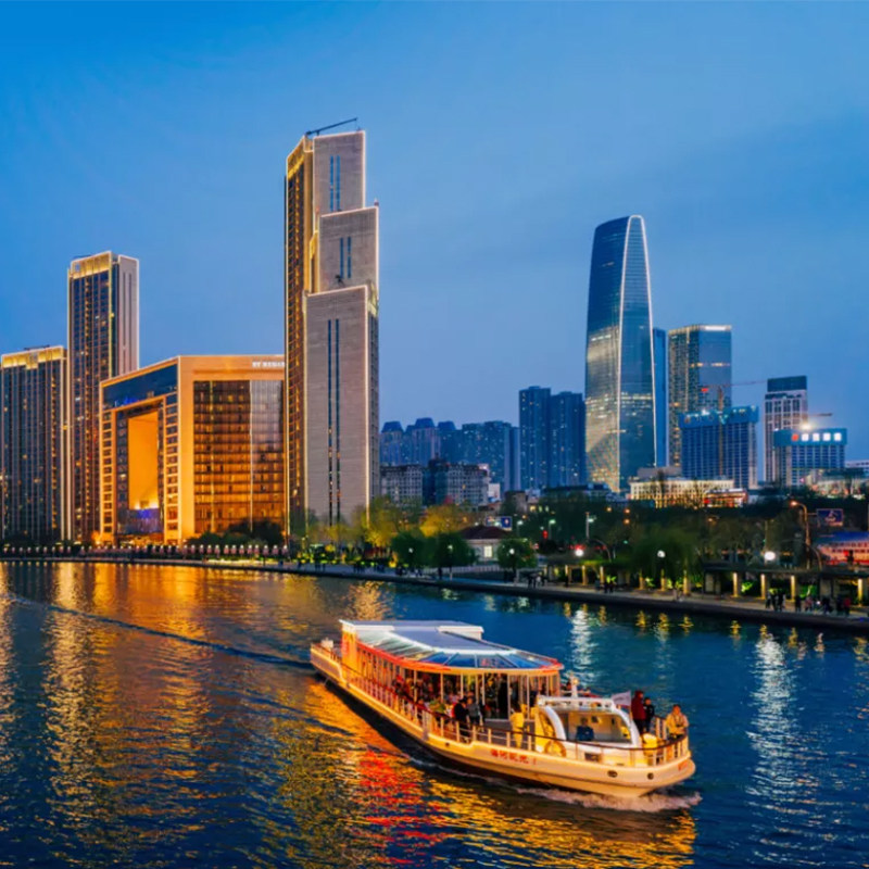 天津出发/天津之眼+张学良+瓷房子+五大道+海河+游船纯玩一日游