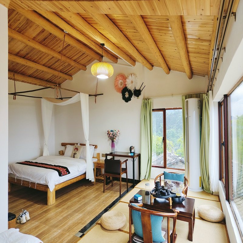 【住瑶寨景区内】连南千年瑶寨民宿空中观景客栈搭千年瑶寨地下河