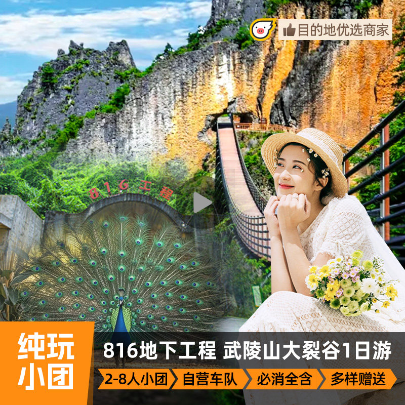 【9点晚出发】重庆旅游816工程+武陵山大裂谷周边一日游纯玩8人小 - 定制游预订