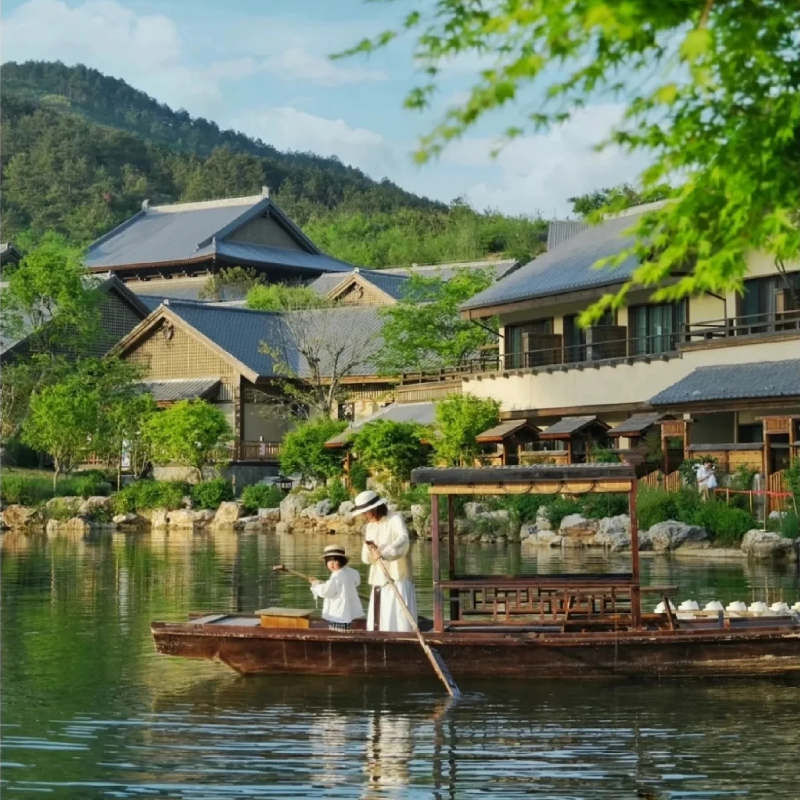 【周边游】黄梅问梅村客栈古镇怡怡堂亲子房家庭房五祖寺烟花