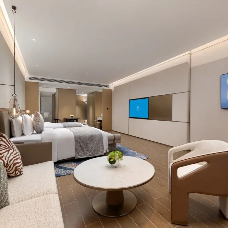 【三亚亲子游自由行】海南三正月酒店豪华海景房+热带雨林水上乐园+海岛旅拍