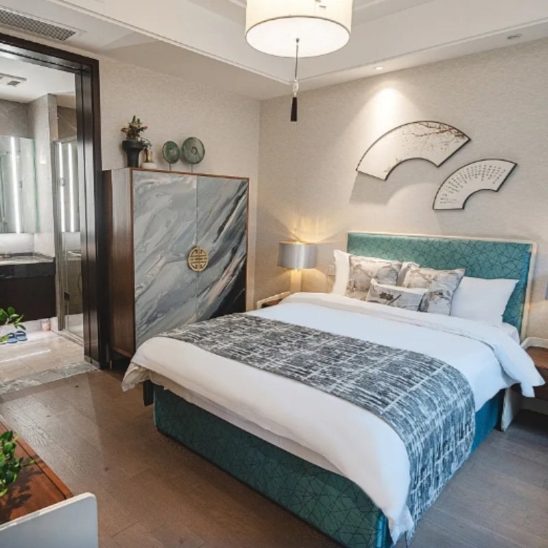 【中式庭院私汤】三里畈·蓝城桃花源温泉合院丨庭院私汤丨一院一户一汤池