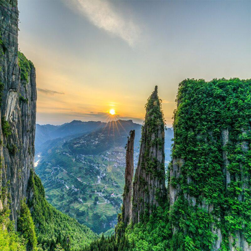 恩施大峡谷一日游2至8人私家团/含七星寨+云龙地缝+景交车+小火车