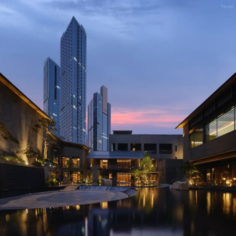 长沙梅溪湖韦尔斯利酒店1晚+50元无门槛抵用券+时令鲜果+迷你吧+24小时管家+环湖+旅拍