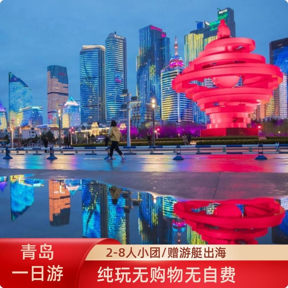 2-8人小团/青岛市内一日游/可选极地/游船小麦岛栈桥八大关海底 - 定制游预订