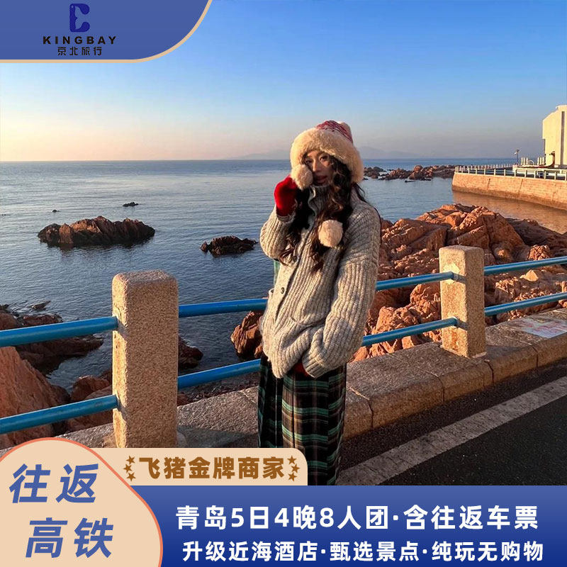 含往返车票丨青岛5天4晚6人小团+升级市区近海酒店+纯玩无购物 - 定制游预订