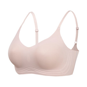 Underwear female small breasts gathered no steel ring adjustment bras, brashered parallel cream on thin breasts, big breasts showed small set bra