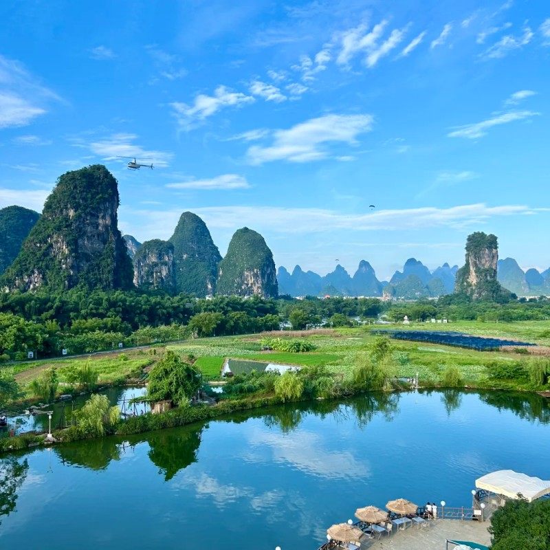 桂林漓江俏CIAO酒店2天1晚+如意峰索道成人票