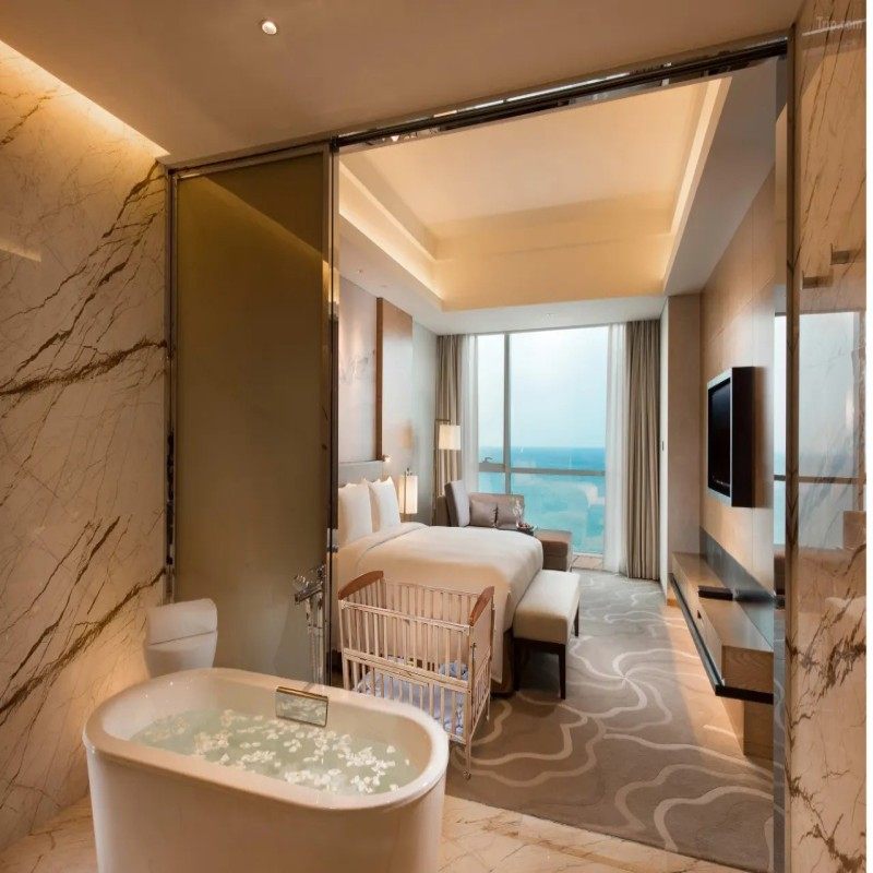 元旦春节假期可定 山东烟台自由行1-5日 烟台金海岸希尔顿酒店 2晚3日 可定其他酒店