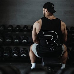 Chris Elastic Vest Loose Fit Plus Size Fitness Sports Top European and American Size