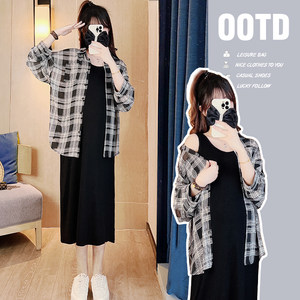 
Maternity Spring Clothes 2026 New Nursing Tops Spring Outing Camisole Dresses Spring Summer Suits Shirt Dresses