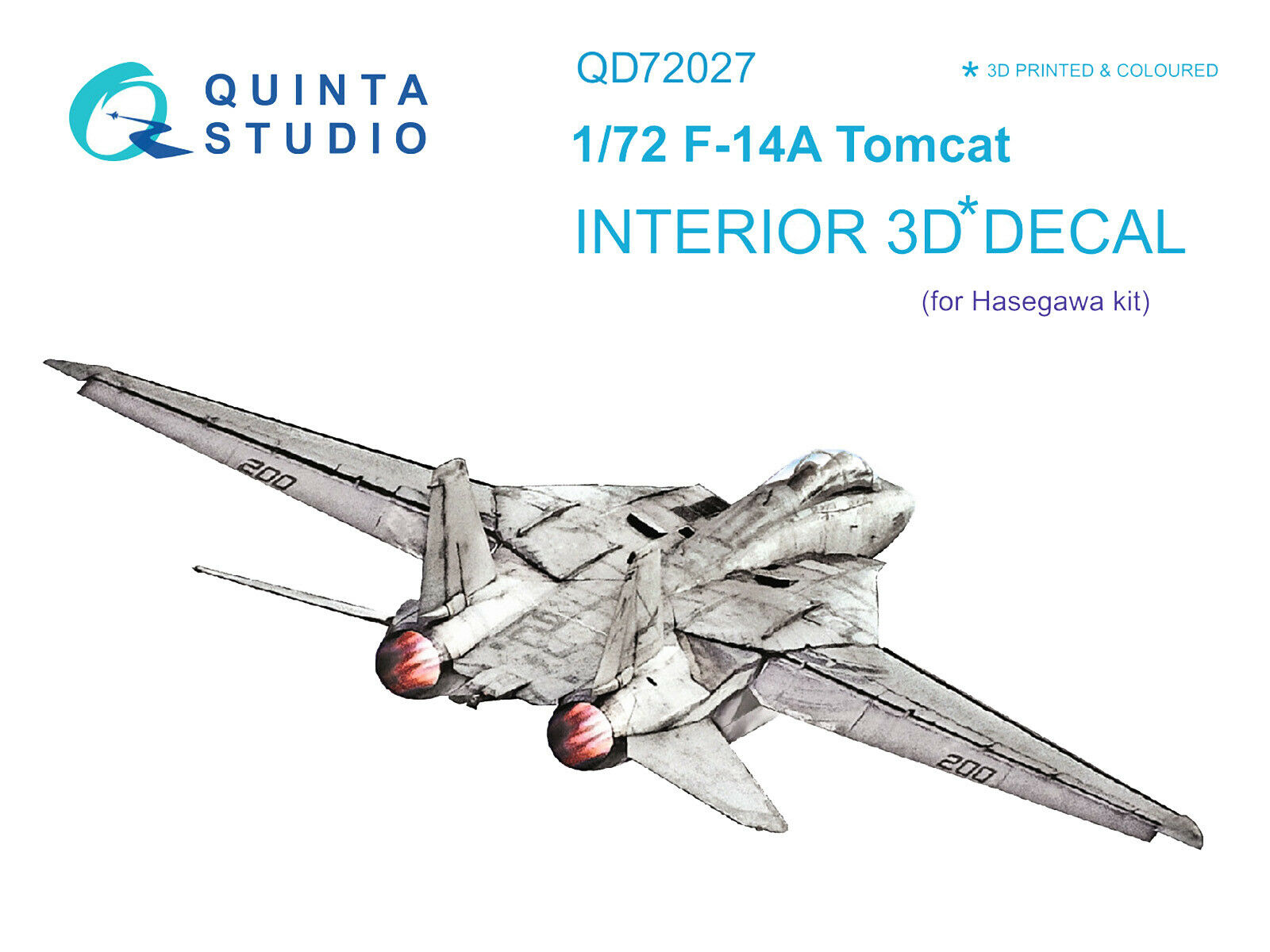 QUINTA STUDIO 72027 1 | 72 F-14A ϼͿ Բ 3D Ʈ ÷  ƼĿ