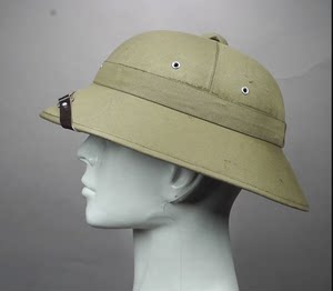 Inventory old goods new original original soil yellow cold helmet hat 70 years of making French cold helmet sun hat tropical style