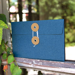 Retro File Bag Style Tie-Up Kraft Paper Envelope Storage Bag with String Tie Envelope Bag Stationery