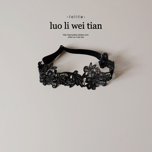 Sexy leg ring female water -soluble lace black embroidery elastic can regulate leg jewelry new handicon