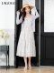 LAGOGO fresh printed long dress for women Lagugu Valley 2025 summer new chiffon suspender cake skirt