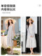 LAGOGO fresh printed long dress for women Lagugu Valley 2025 summer new chiffon suspender cake skirt
