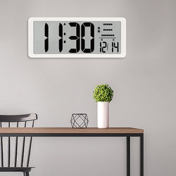 Large Screen Lcd Digital Wall Clock Alarm Clock Electronic Clock Living Room Rechargeable Countdown Desk Clock Home Office