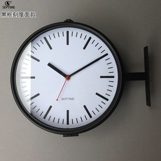 SEPTIME 時計 美品 SEPTIME 両面掛け時計 SISBRLR 12センチ SEPTIME 時計 美品 SEPTIME 両面掛け時計 SISBRLR 12センチ