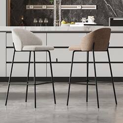 Italian Minimalist Bar Chair Bar Chair Front Desk Chair Home Island High Bar Chair Milk Tea Shop Billiard Hall High Stool