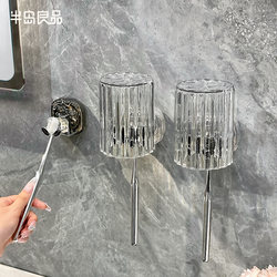 Suction Cup Toothbrush Holder, No-Drill Toothbrush Cup, Electric Toothbrush Storage Rack, Wall-Mounted Mouthwash Cup Holder, Cup Organizer