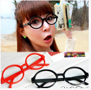 
Ins style network hot sale Alare cute round frame glasses color frame glasses without lenses green glasses frame