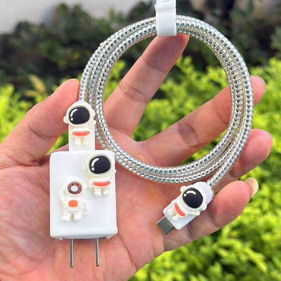 
Suitable for Apple iPhone17 16 15pro case data cable wrap Mophie 30W charger protective cover