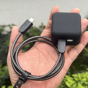 Apple 16 15promax 35W charger protective cover iPhone17pro data cable anti-breakage winding rope