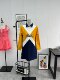 High-quality retro fashionable contrasting polo shirt long-sleeved dress 2025 new sports age-reducing casual style
