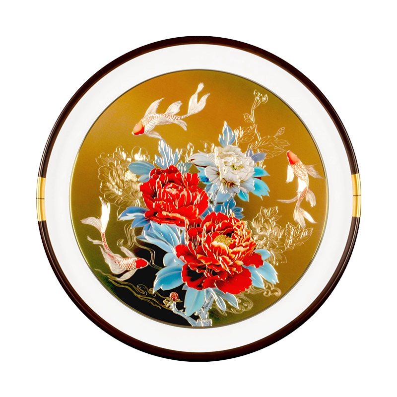 景徳鎮 陶板画 千里江山図壁掛け画 装飾品 工芸品 美術品 置物