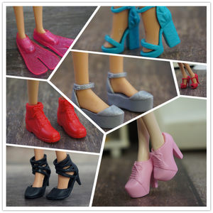 Suitable for 2.2cm feet long doll shoes multi -joint doll sandals sandals high heels casual shoes real eye doll shoes five waves