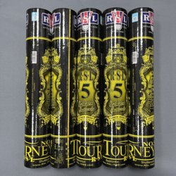 Promotional Genuine Licensed Rsl Yashilong No. 5 Badminton Shuttlecocks, Duck Feather, Durable and Stable, 12-Pack for Competition and Training