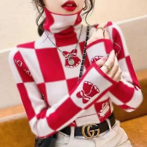 Warm women's new inner wear autumn and winter women's 2025 base shirt top turtleneck German velvet close-fitting double-sided fashionable
